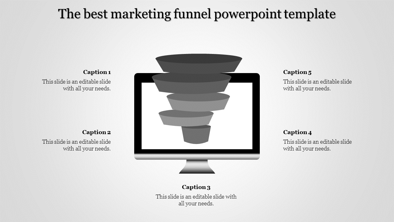Stunning Marketing Funnel PowerPoint Template Design